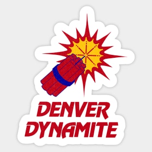 Defunct Denver Dynamite Arena Football 1987 Sticker